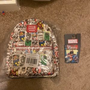 Marvel Loungefly Mini Backpack and Card Holder